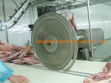 Auto Carcass Primal Disc Cutting Device Pig Abattoir Equipment For Meat