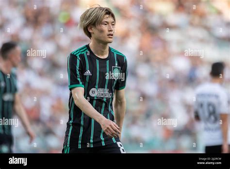 Warschau Polen Juli Kyogo Furuhashi Vom Celtic Fc Wurde