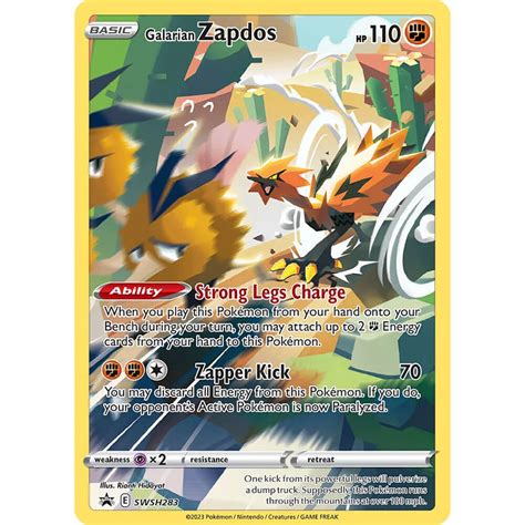 Galarian Zapdos Blister TCG Live Codes | PTCGL Store