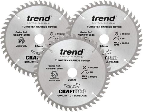 Lot De Lames De Scie Circulaire Tct Craftpro Diam Tre Mmx