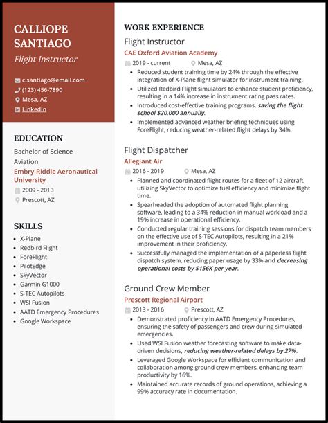 5 Pilot Resume Examples Ready For Takeoff In 2024