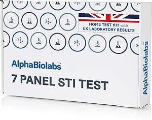 AlphaBiolabs STI Test Tests For 7 STIs Chlamydia Gonorrhoea