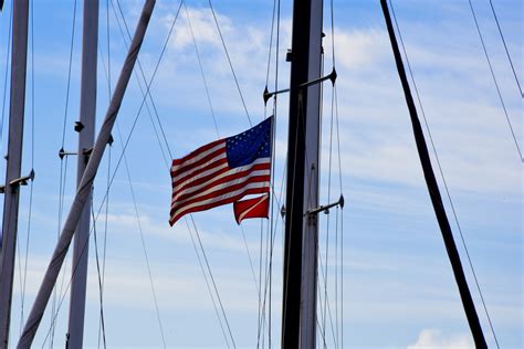 American Flag Ship Mast Free Stock Photo - Public Domain Pictures