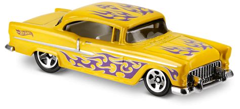 55 Chevy® In Yellow Hw Flames Car Collector Hot Wheels