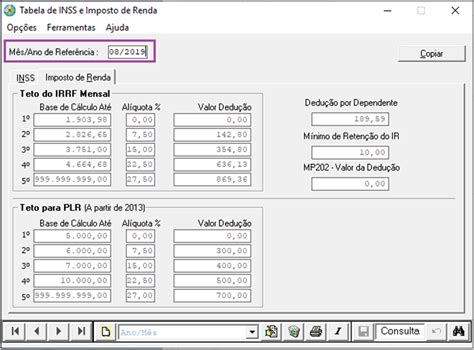 Fp Folha De Pagamento Mensal C Lculo De Irrf No Recibo Mensal