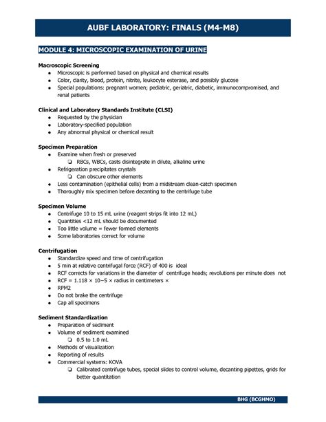 Solution Aubf Lab Finals M M Pdf Studypool