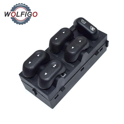 WOLFIGO New Electric Master Power Window Switch Black For Ford Crown