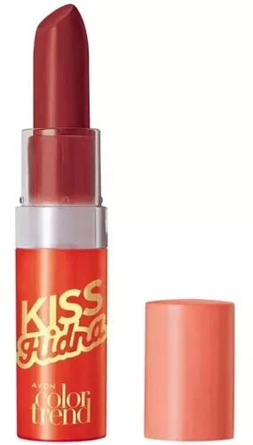 L Piz Labial Kiss Hidra Color Trend Avon Color Rojo Caf Mercadolibre