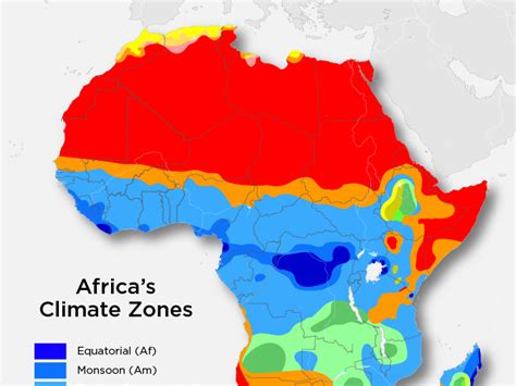 African Climate Zones Map