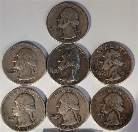 Silver quarters - Online Coin Auction - Item #793227