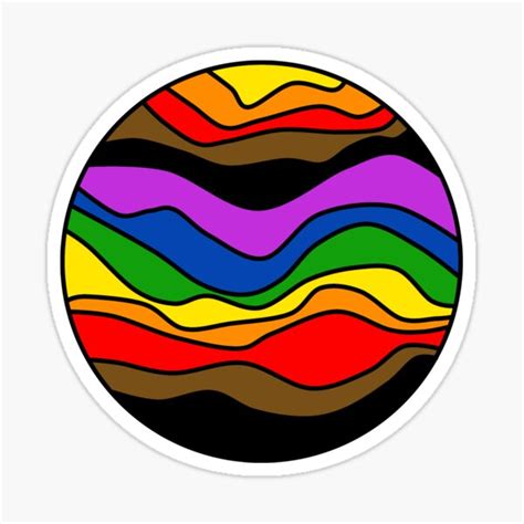 Pride Planet Sticker For Sale By Chunky Lad Redbubble