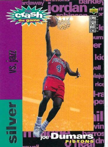 Upper Deck Collector S Choice Crash The Game Silver Joe Dumars