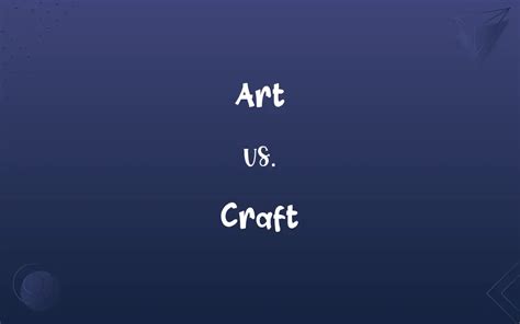 Art Vs Craft Whats The Difference