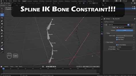 Spline Ik Bone Constraint Blender Youtube