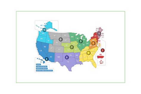 Ta Epa Regions Map Environmental Protection Network