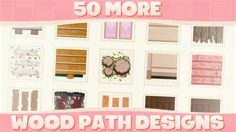 50 More Custom Wood Path Designs For Animal Crossing New Horizons