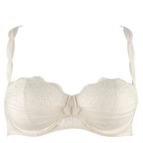 Soutien gorge bandeau nacre Aubade Aubade à l Amour Lemon Curve