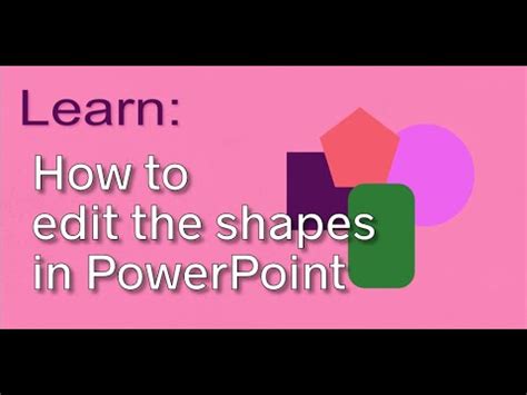 How To Edit Shapes In Powerpoint Youtube