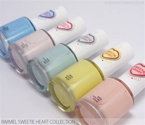 Rimmel Sweetie Heart Collection Swatches And Review Brit Nails