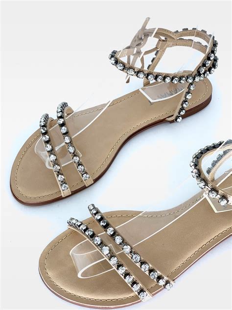 Rasteira Nude Pedraria S O Jorge