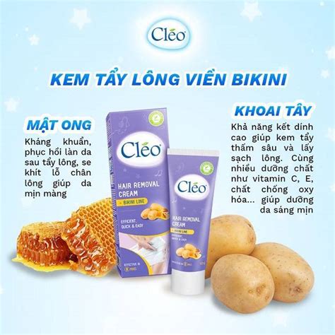 Kem Tẩy Lông Viền Bikini Cleo 50g