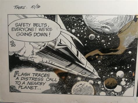 Barry Dan Flash Gordon Original Comic Art Inked Catawiki