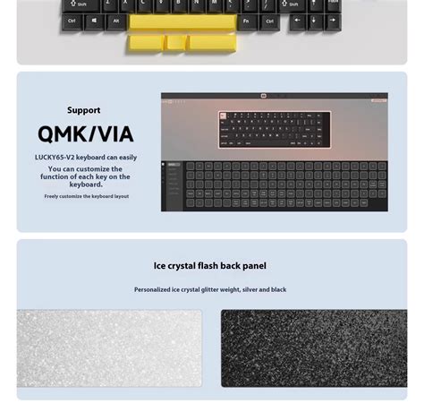 WEIKAV Lucky65 V2 Aluminum Wireless Mechanical Keyboard 65 Hot Swappable RGB GASKET Custom