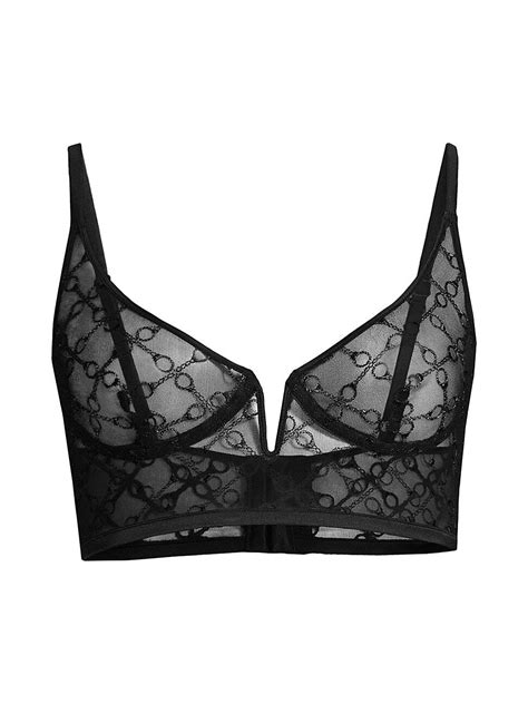 Kiki De Montparnasse Handcuff Mesh Longline Bra Black Editorialist