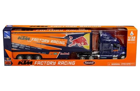 New Ray Peterbilt Red Bull Ktm Factory Racing Truck Long