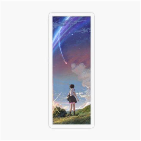 Sticker Mit Mitsuha Miyamizu Your Name Von Anjlackner Anime