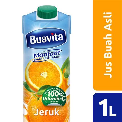 Jual Buavita Jus Buah Asli Jeruk 1000 Ml Jus Jeruk Orange Juice