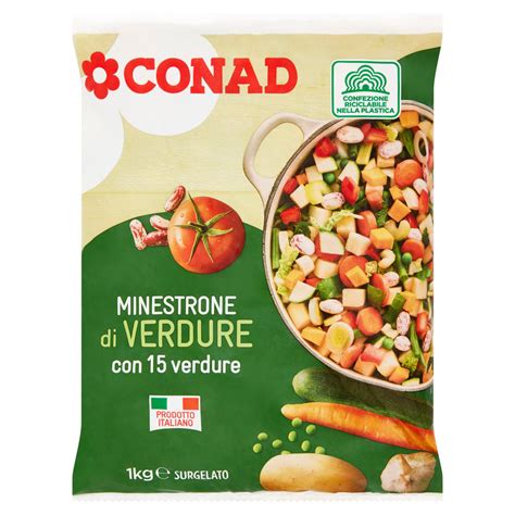 Minestrone Di Verdure Surgelato Kg Conad Online Conad