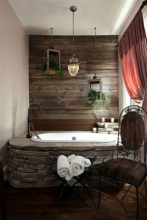 Beautiful Rustic Bathtub Design Ideas To Make You Betah Soak In Your