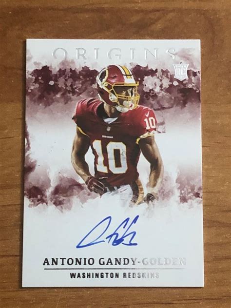 Panini Origins Rookie Autographs Antonio Gandy Golden Rc