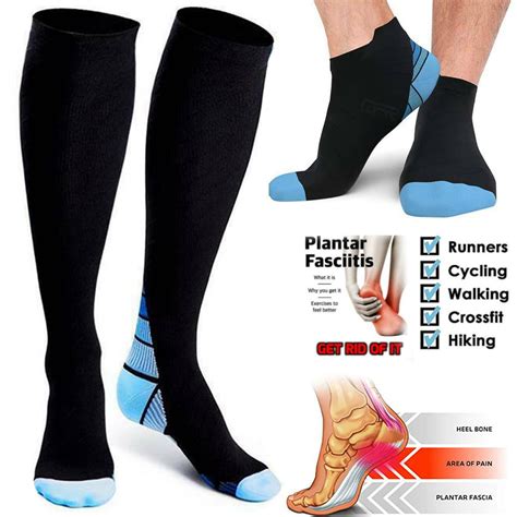 1 2 3 6 Pair Compression Running Socks For Men And Women Fit For