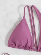 Deka New Sexy One Shoulder Bikini Female Thong Swimsuit Women Diamond Swimwear Two Pieces Bikini