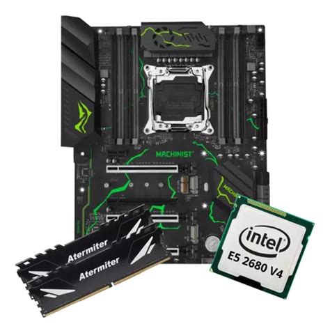 Kit Gamer Placa Mãe X99 Mr9s Green Xeon E5 2680 V4 64gb Parcelamento