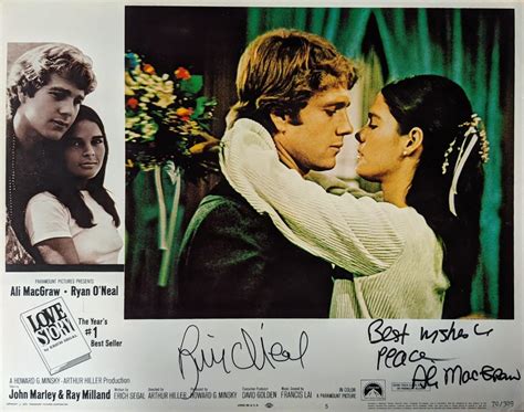 Love Story Ryan O'Neal and Ali MacGraw signed original 1970 vintage ...