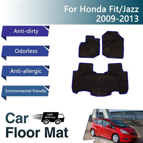 Luxury Car Floor Mats For Honda Fit Jazz GE 6 7 8 9 2009 2013 Dirt