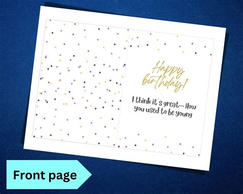 Funny Printable Birthday Card Funny Birthday Card Printable - Etsy