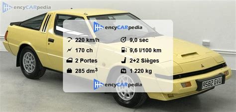 Mitsubishi Starion Turbo Eci Fiches Techniques