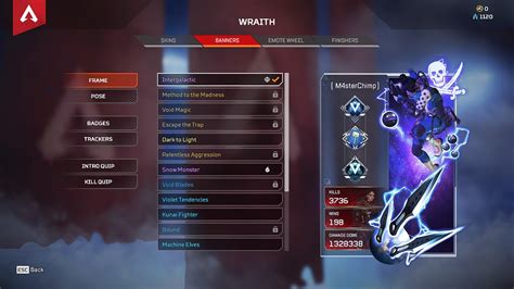 Sold 500 Level Wraith Kunai Wraith Heirloom 97 Legenderies Season 34