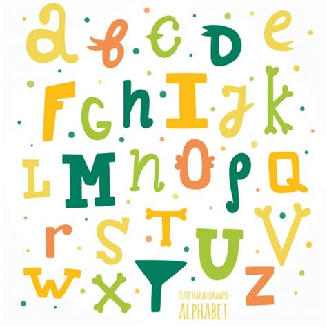 Hand Drawn Alphabet Stock Vector Image By Iliveinoctober 58804109