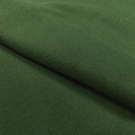 Tessuto Per Cappotto Panno A Maglia Tinta Unita Verde Bottiglia Iaia