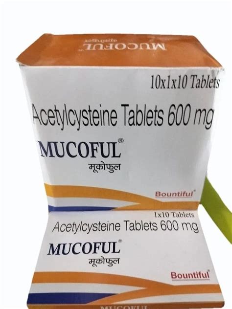 Acetylcysteine 600 Mg Tablet At Rs 2400 Box Zirakpur Id 2853337186930