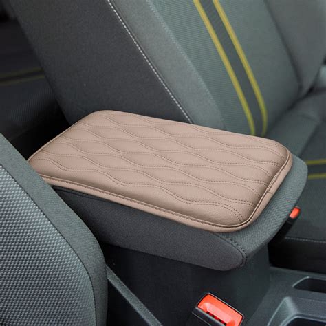 Leather Car Armrest Box Pad Car Center Console Cover Armrest Box Mat