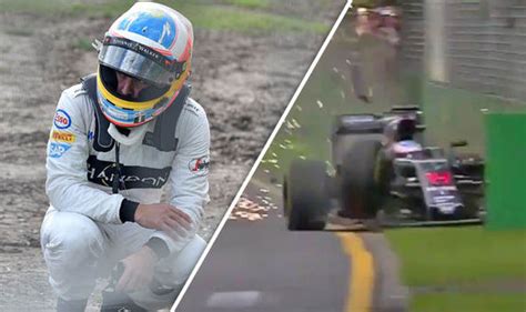 Video Fernando Alonsos Spectacular Crash At Australian Grand Prix