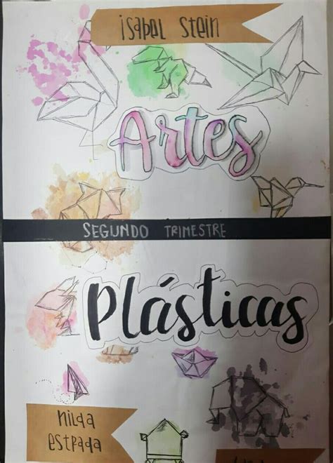 Caratula De Artes Pl Sticas Artes Plasticas Y Visuales Dise Os De