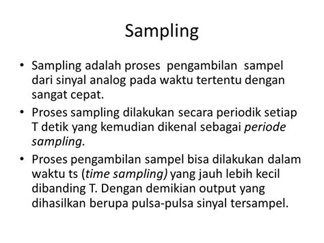 Proses Perubahan Sinyal Analog Ke Digital Coretan