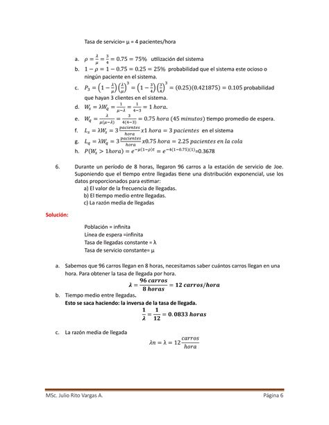 Problemas Resueltos De Teor A De Colas Pdf